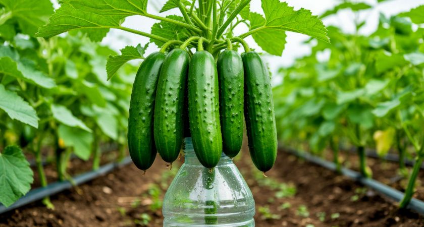 Как пластиковая бутылка помогает вырастить богатый урожай огурцов Как пластиковая бутылка помогает вырастить богатый урожай огурцов