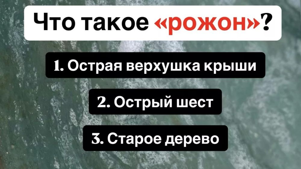 Шест с острым концом: знаете ли вы, что такое рожон? Шест с острым концом: знаете ли вы, что такое рожон?
