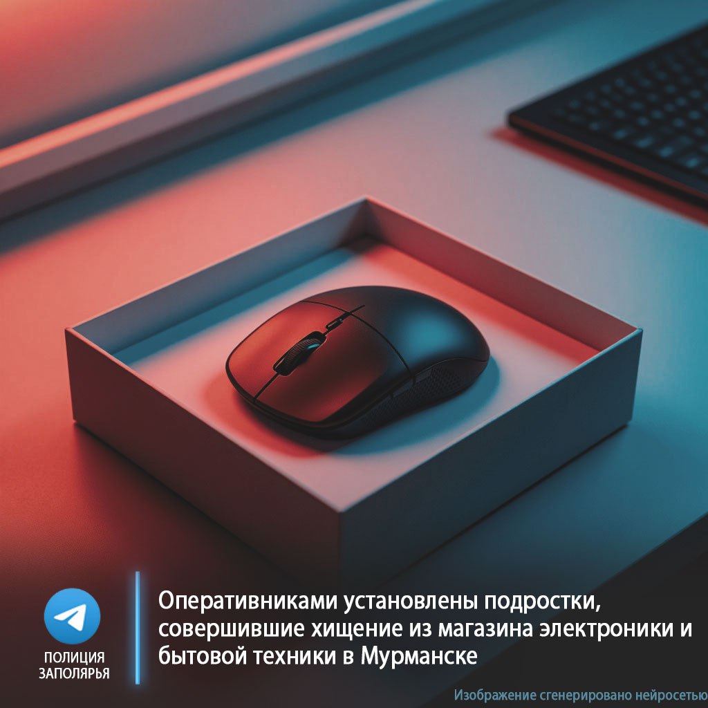 Оперативниками установлены подростки, совершившие хищение из магазина электроники и бытовой техники в Мурманске