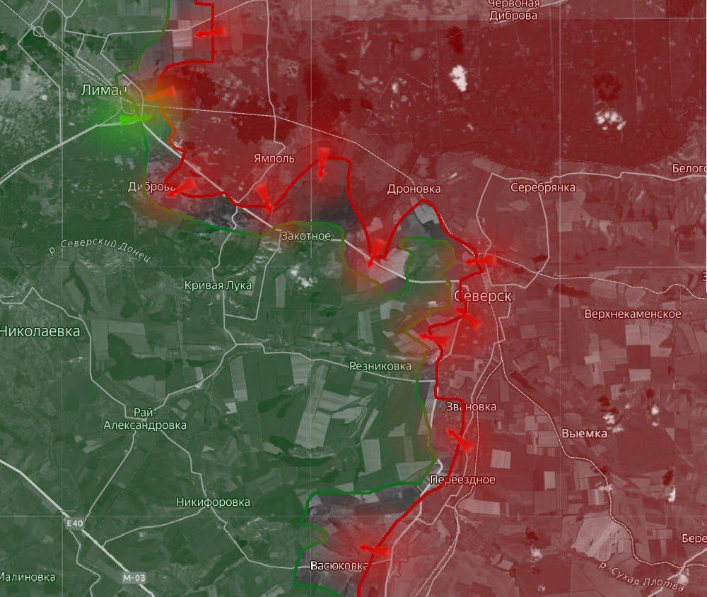«На Северском направлении, после установления контроля над Северском, подразделения ВС РФ продолжают наступление на северном фланге — под их контролем оказалась шахта №6, за которую в течение последних месяцев велись...